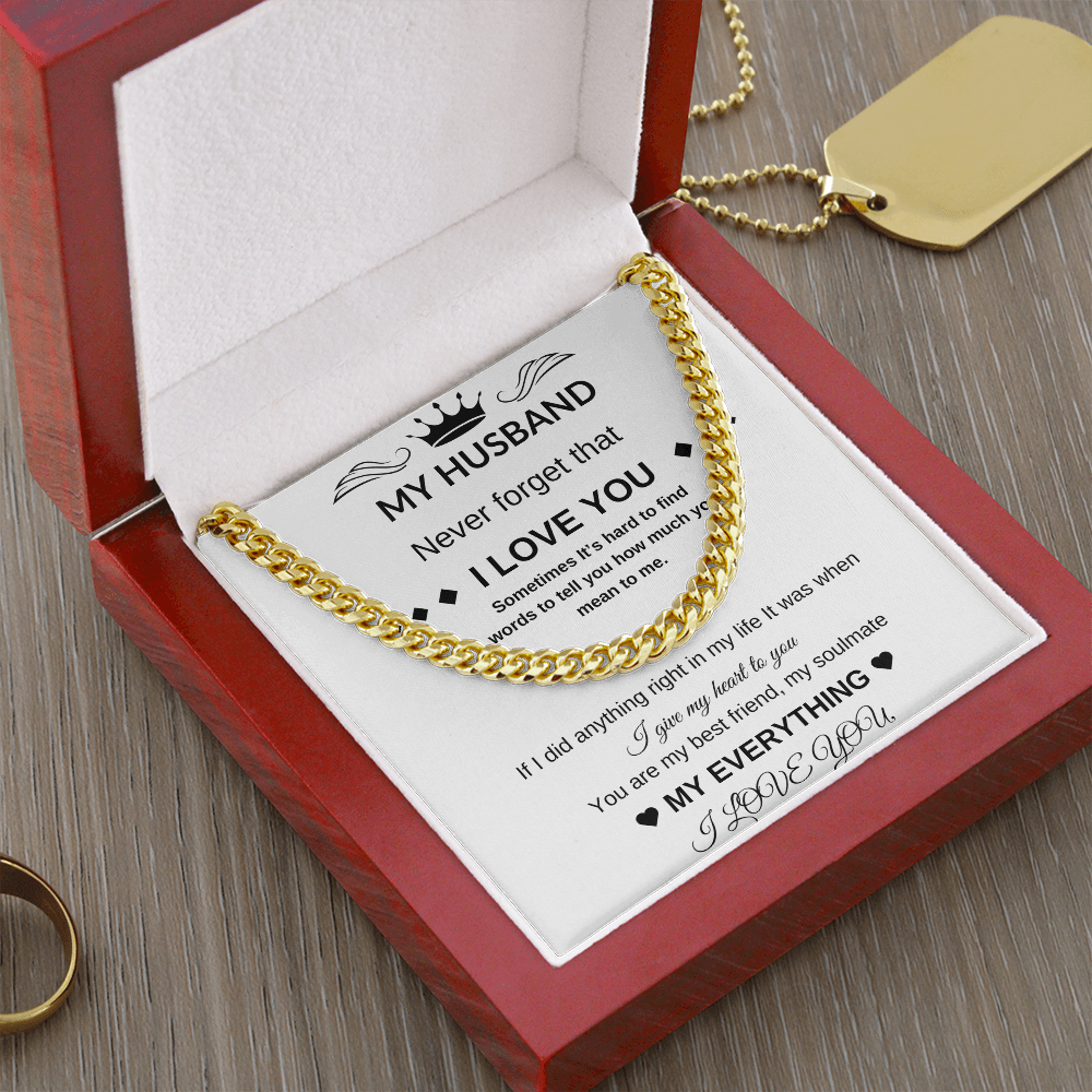 My Husband | Cuban Chain | Never Forget I Love you