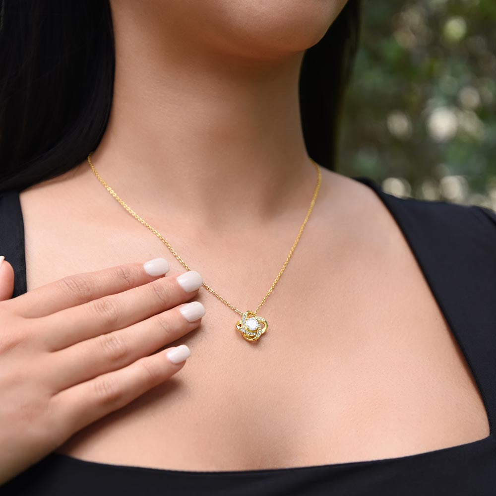 Romantic Apology Gift for Her - I regret my Hurtful actions - Love Knot Necklace