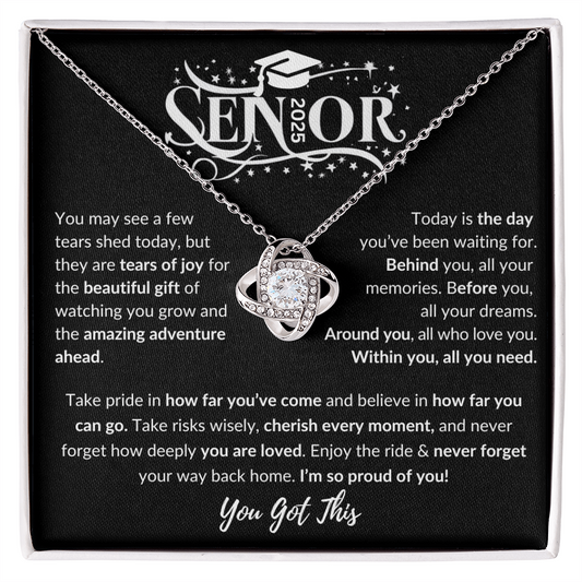 Gift For Graduation "The Beautiful Gift of Watching You Grow" Necklace