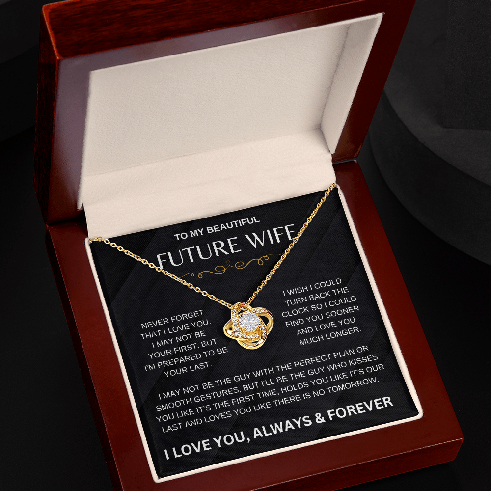Future Wife | Love Knots Necklace | Black Card