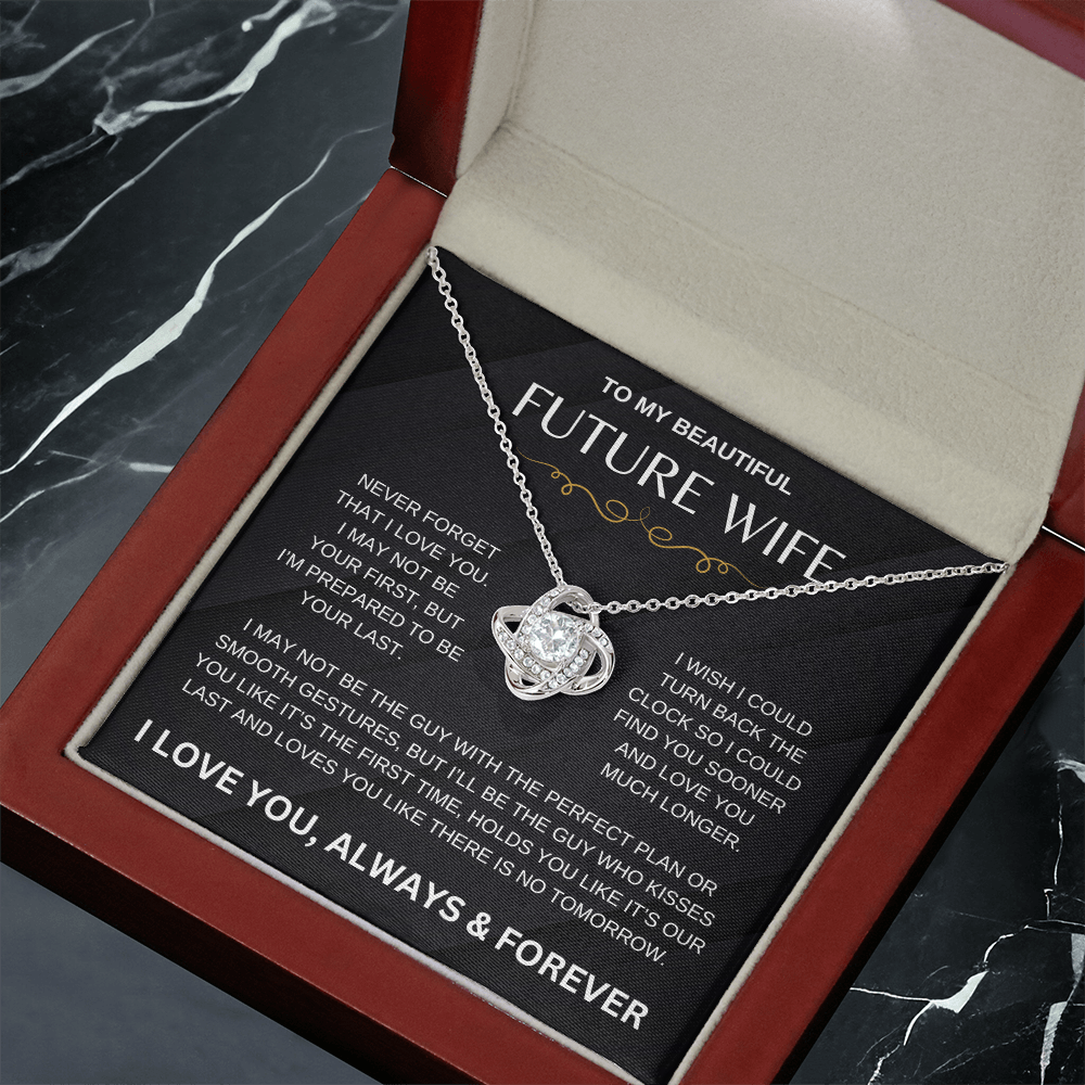 Future Wife | Love Knots Necklace | Black Card