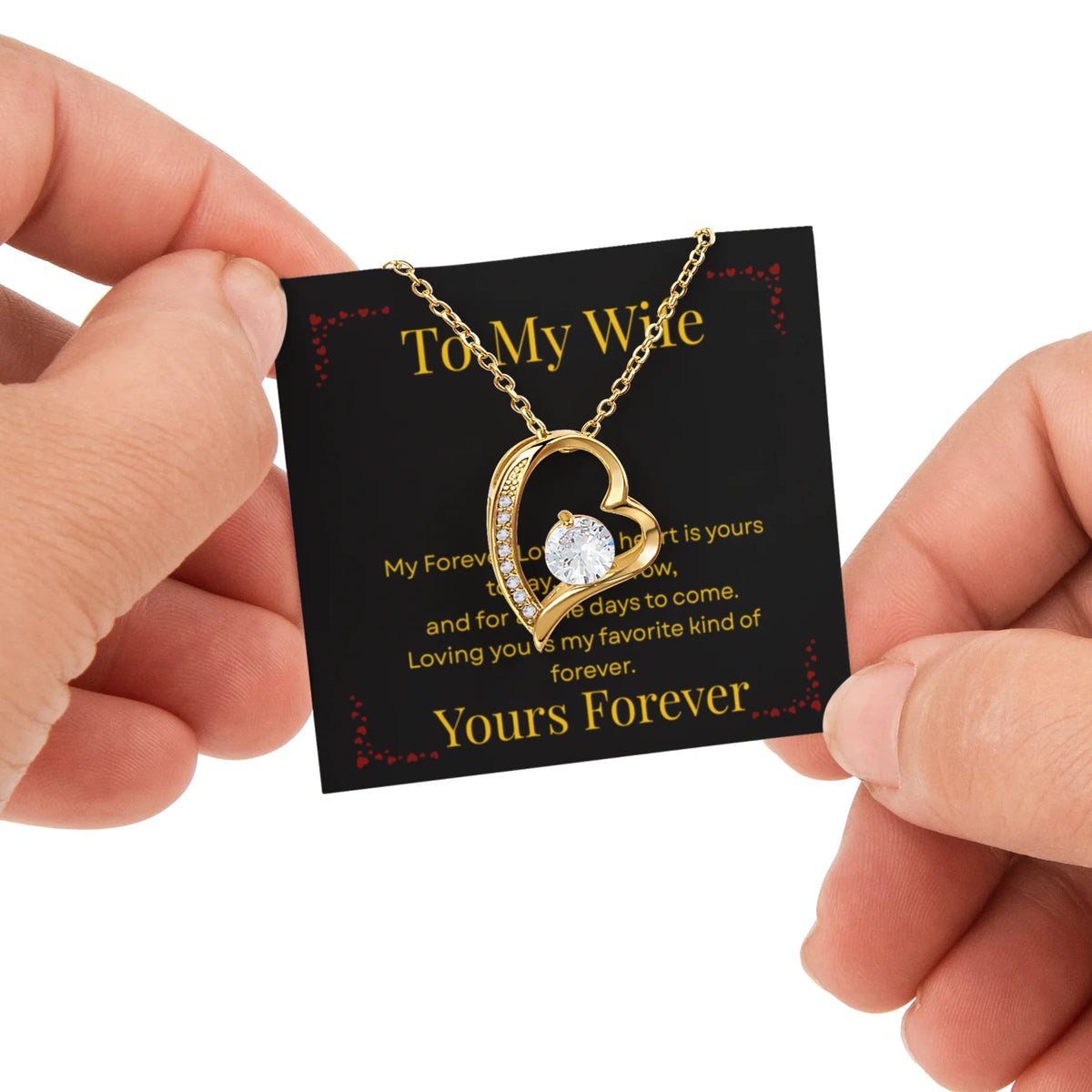 Forever Love Necklace for Her with Rotating Rose Gift Box | Luxury Romantic Gift