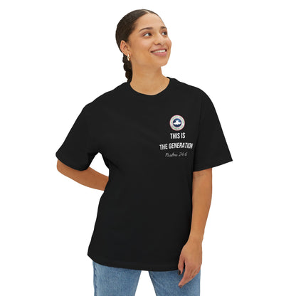 Psalms 24:6 Unisex Oversized Boxy Tee