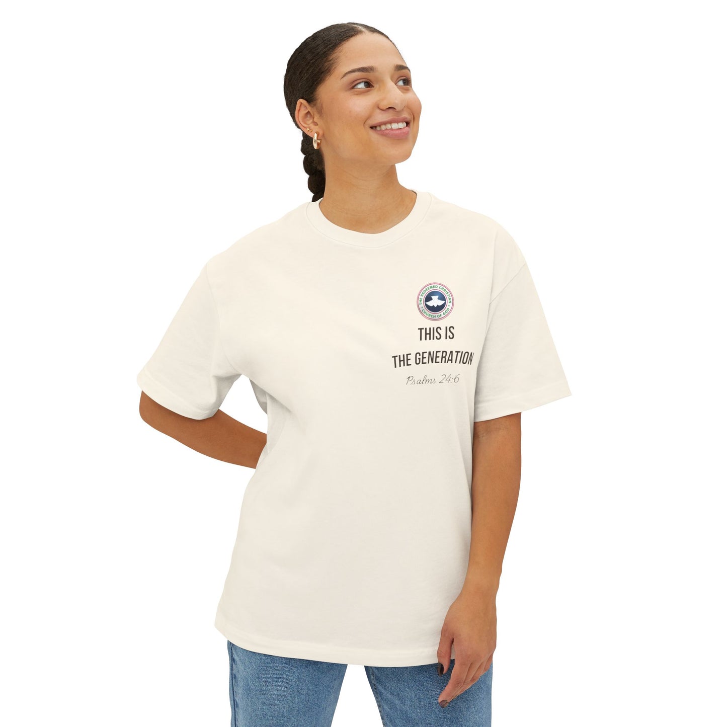 Psalms 24:6 Unisex Oversized Boxy Tee