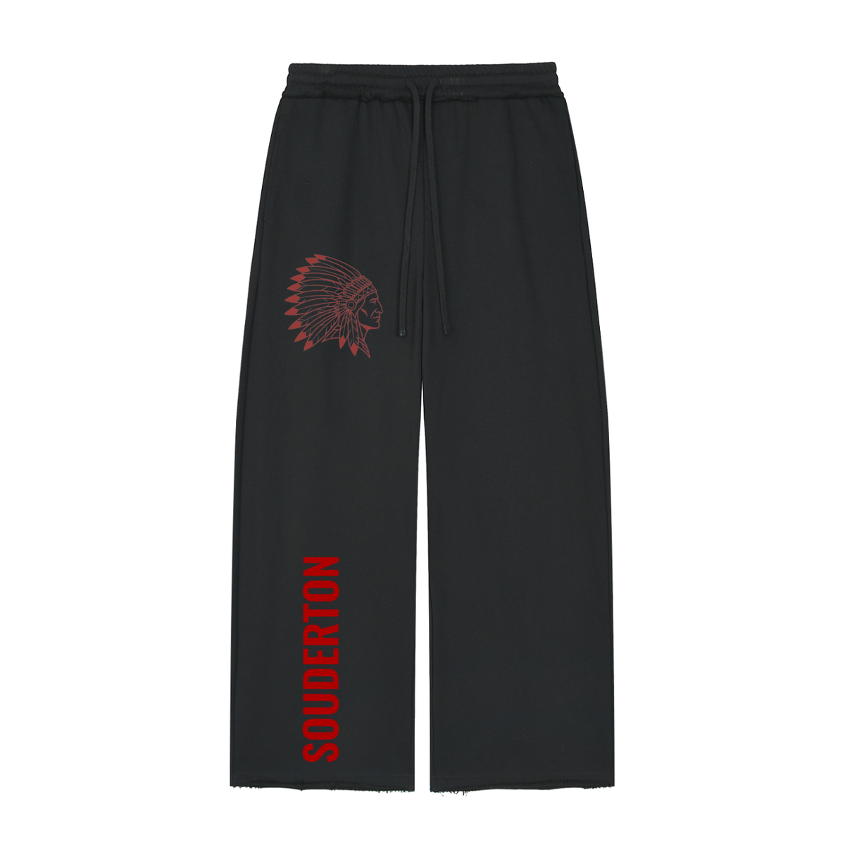 Women’s Wide Leg Raw Edge Sweatpants