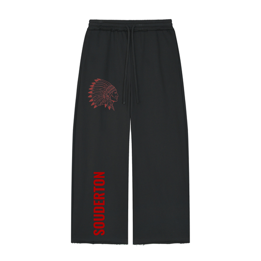 Women’s Wide Leg Raw Edge Sweatpants