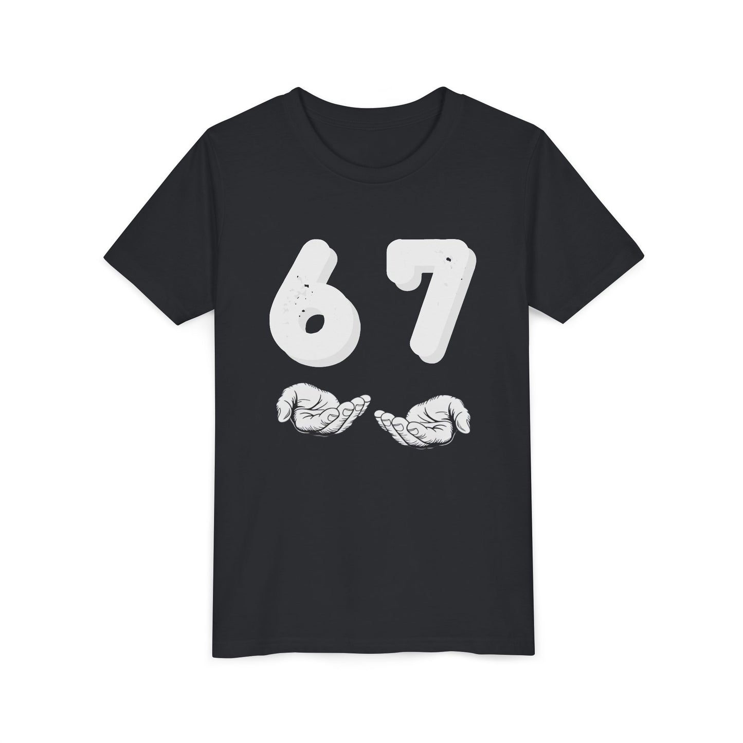 Youth T-Shirt with Trending 6 7 Meme Hand Gesture Design