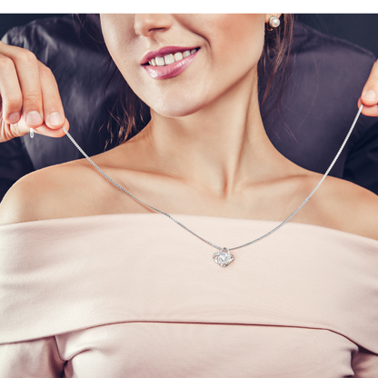 Beautiful Gift for Daughter From Dad "Never Forget That I Love You" Necklace