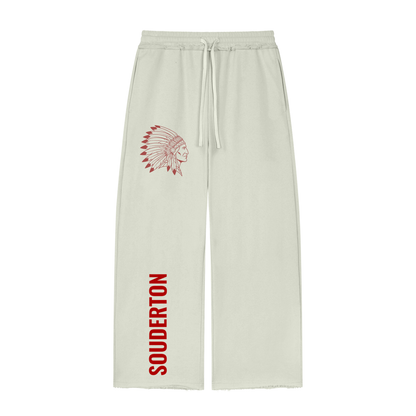 Women’s Wide Leg Raw Edge Sweatpants