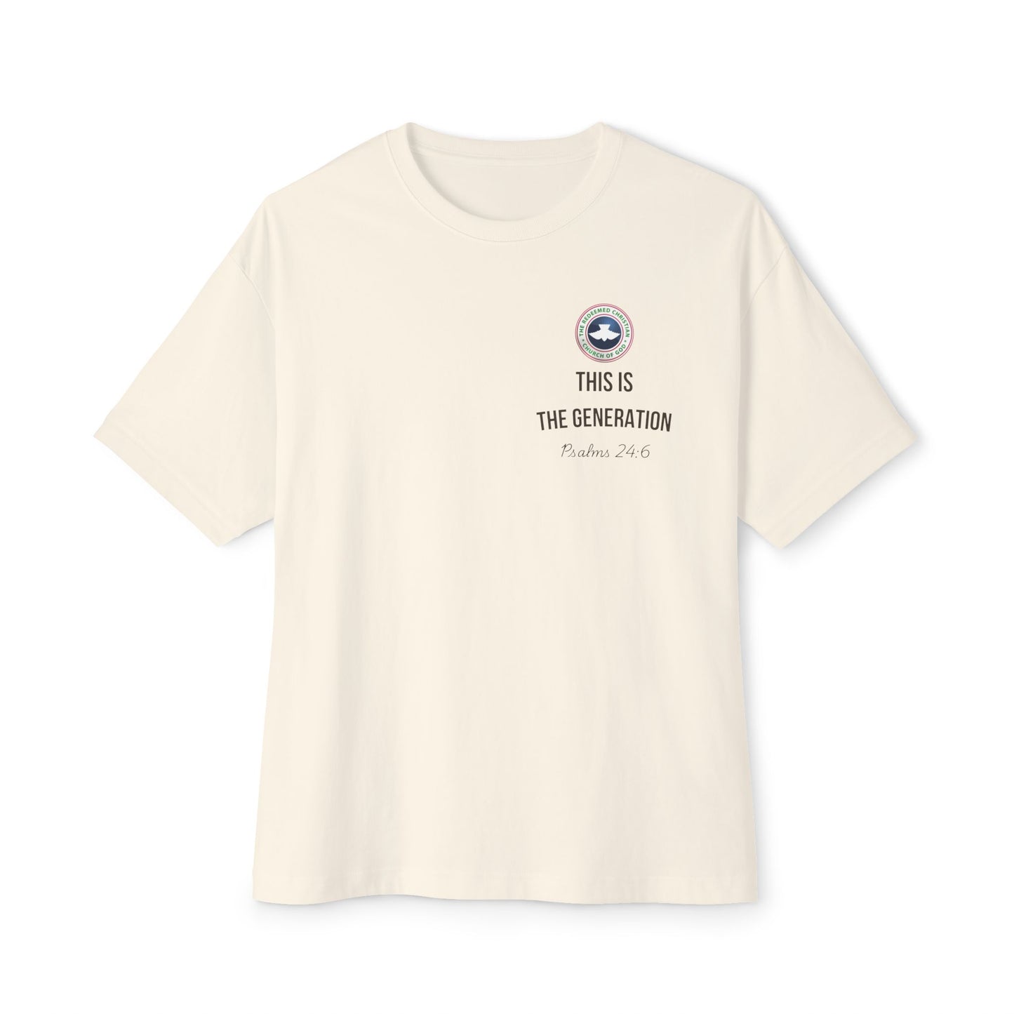 Psalms 24:6 Unisex Oversized Boxy Tee