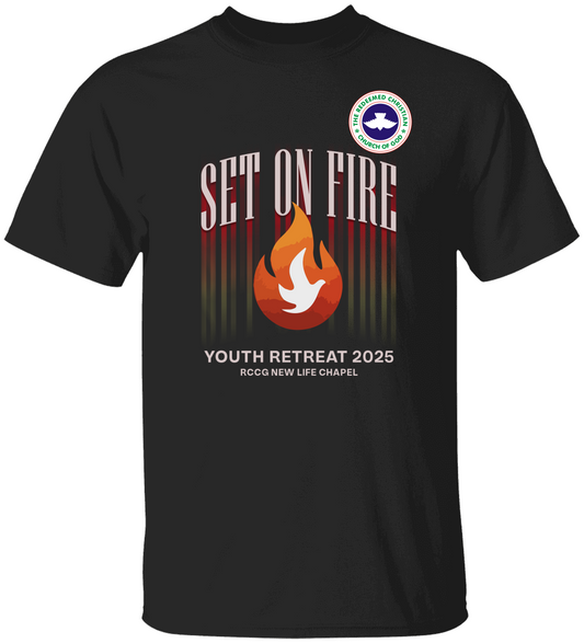 SET ON FIRE Unisex Heavy Cotton Tee