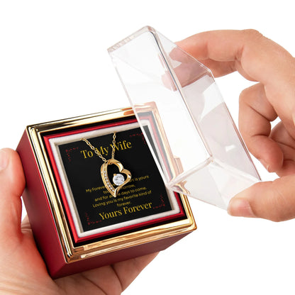 Forever Love Necklace for Her with Rotating Rose Gift Box | Luxury Romantic Gift