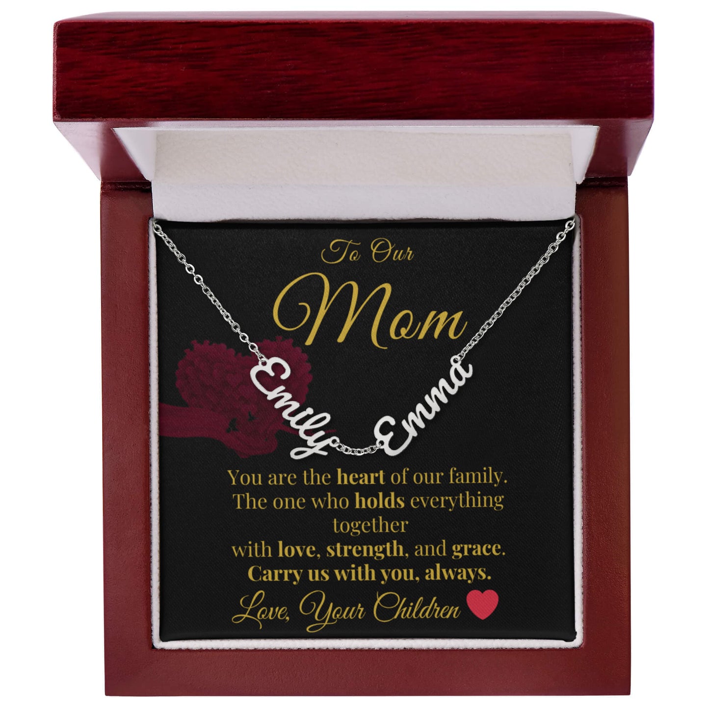 Personalized Name Necklace | Custom 2 or 3 Name Charm Necklace