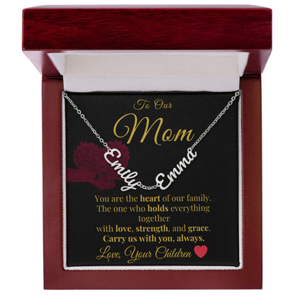 Personalized Name Necklace | Custom 2 or 3 Name Charm Necklace