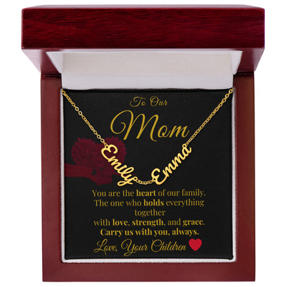 Personalized Name Necklace | Custom 2 or 3 Name Charm Necklace