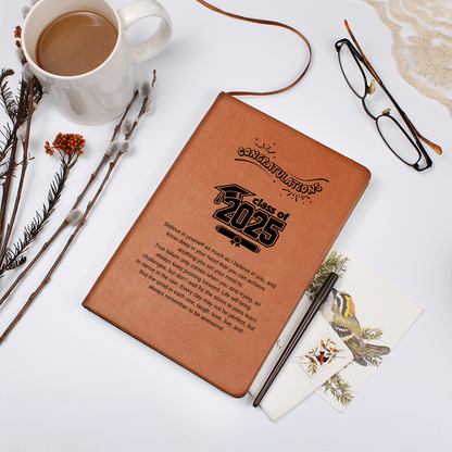 Class of 2025 Graduation Leather Journal | Perfect Gift for Graduates