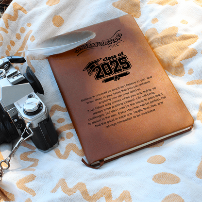 Class of 2025 Graduation Leather Journal | Perfect Gift for Graduates