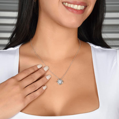 To My Daughter: "For the Road Ahead" Love Knot Necklace — From Dad