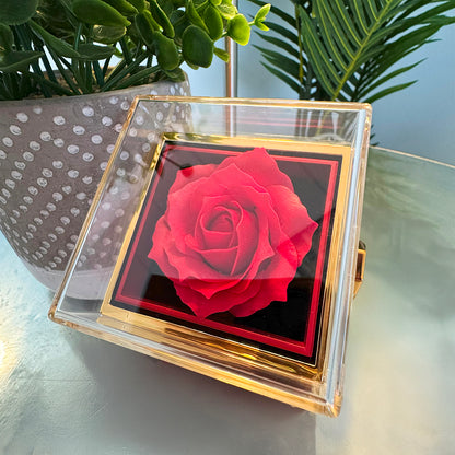 Forever Love Necklace for Her with Rotating Rose Gift Box | Luxury Romantic Gift